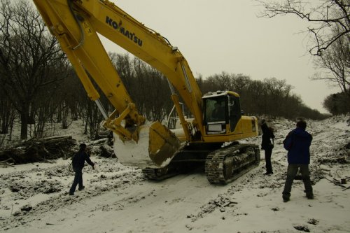 (2009.01.03) Акция гражданского сопротивления незаконному строительству дороги на Утрише