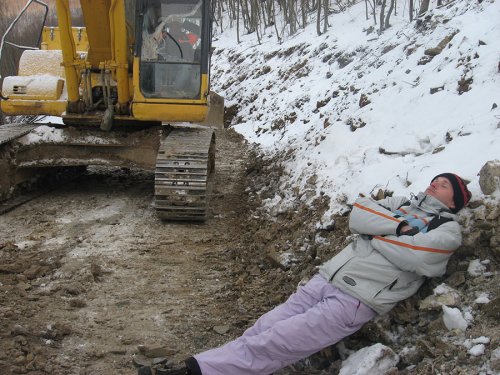 (2009.01.04) Акция гражданского сопротивления незаконному строительству дороги на Утрише