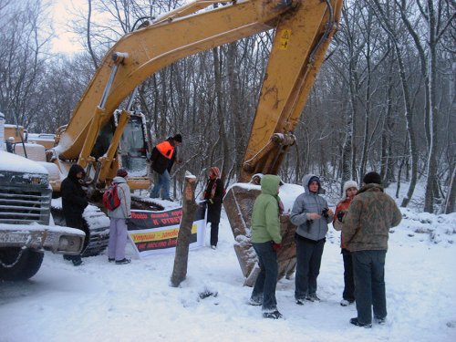 (2009.01.04) Акция гражданского сопротивления незаконному строительству дороги на Утрише