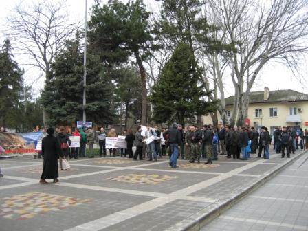 (2009.02.14) Пикет в защиту Утриша в Анапе