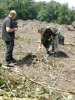 (2009.08.7,8,11) ОБЭП УВД г.Сочи останавливает незаконные рубки лапины при строительстве совмещенной дороги Адлер-Красная Поляна