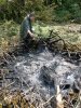(2009.08.7,8,11) ОБЭП УВД г.Сочи останавливает незаконные рубки лапины при строительстве совмещенной дороги Адлер-Красная Поляна