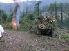 (2009.08.7,8,11) ОБЭП УВД г.Сочи останавливает незаконные рубки лапины при строительстве совмещенной дороги Адлер-Красная Поляна