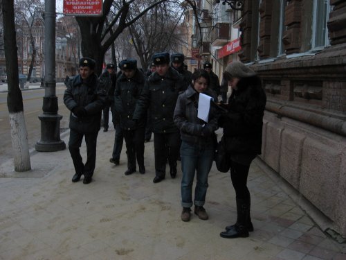 На страже порядка во время экологической акции
