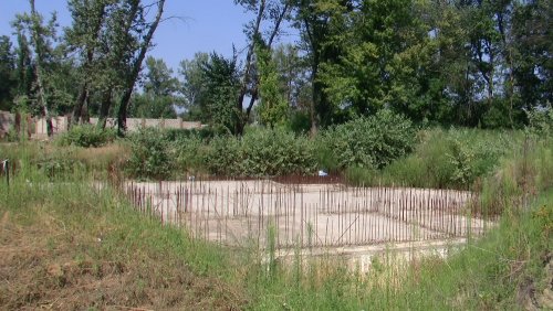 (2010.08.11) Вырубка пойменного леса и застройка берега Кубани в поселке Перекатный