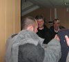 С.Митрохин, В.Рахно и задержанный "енот" (С.Газарян) в УВД