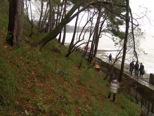 (2010.12.15) Блокада строительства железной дороги на мысе Видный