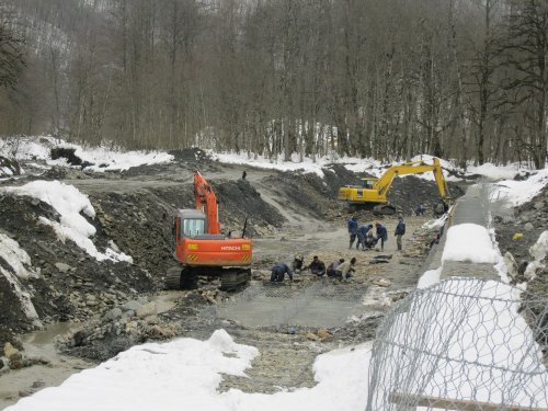 (2011.02.23) ЭкоВахта посетила район строительства олимпийской резиденции Путина и Медведева
