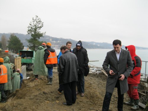 (2011.03.24) Визит представителя ЮНЕП Теодора Обена на мыс Видный