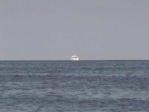 Самая крупная яхта, стоявшая на рейде напротив мыса "Идокопас"