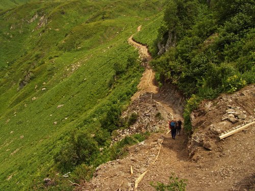 Расширенная тропа в урочище Медвежьи Ворота