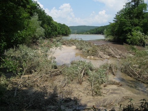 Верхняя часть водохранилища над поселком Жемчужный