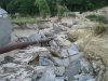 В нижней части водосбросного канала образовался каньон