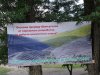 Баннер против разработки карьеров, вывешенный в станице