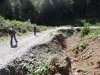 Эрозия разъедает бывшую дорогу