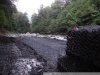 Строительство габиона в русле реки Шахе