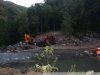 Стройплощадка на месте строительства моста через Шахе возле кордона Бабук-Аул