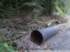Завалы вырубленного леса тянутся вдоль строящейся дороги на Лунную Поляну