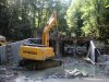 Строительство моста через ручей Белый на границе Кавказского заповедника