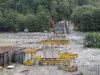 Вид на строящийся мост через реку Бзыч