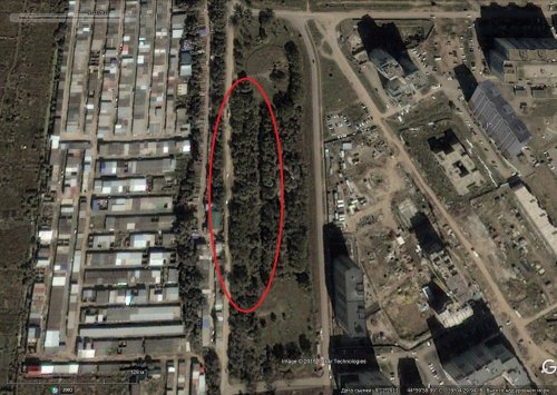 Территория Николаевского бульвара до начала "освоения"