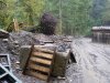 Технологический съезд к р. Шахе полностью уходил под воду во время паводка