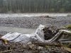Остатки разрушенных стихией габионов