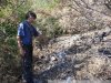 Один из очагов пожара, который не разгорелся так как того ожидали его организаторы