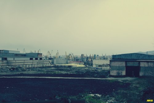 Перегрузка серы в порту Новороссийска