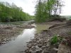 Грязная вода из карьера сбрасывается в реку Пшиш