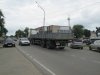 Большегрузные автомобили в центре Тамани