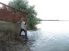 Член СПЧ, директор Гринпис России Сергей Цыпленков возле слива канализации с торгового комплекса "МЕГА-Адыгея"