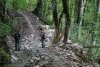 Активисты ЭкоВахты во время инспекции строительства незаконной дороги, которое осуществляет компания "Роза Хутор"