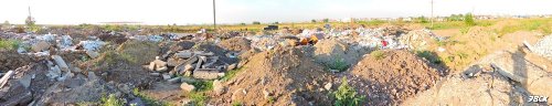 Свалка отходов в Яблоновском возле трассы на повороте в сторону Шапсугского водохранилища