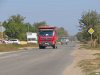 Движение большегрузного транспорта по станице Тамань