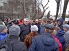 Краснодар, Ростовское шоссе. Встреча протестующих против вырубки зеленой полосы жителей с чиновниками