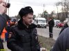 Ростовское шоссе. Деревья пилят под охраной полиции