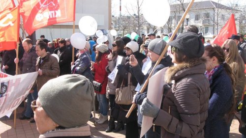 Митинг в Новороссийске против строительства храмового комплекса 