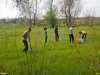 Участок, выбранный для высадки деревьев. За большими деревьями на заднем плане - озеро Старая Кубань