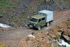 Транспорт строителей, ведущих незаконное строительство дороги на Энгельманову поляну