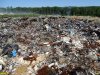 Одна из выгоревших частей свалки