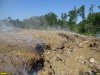 Трещины, образовавшиеся в результате горения мусора