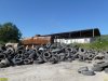 Площадка для хранения использованных автопокрышок в станице Нижнебаканской