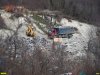 Ввоз мусора на горящую свалку