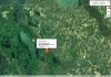 Схема расположения пожара в Черновских плавнях (Приморско-Ахтарский район)