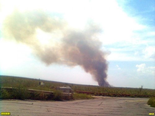Пожар на Шапсугском водохранилище
