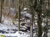Незаконно строящаяся дорога на Энгельманову Поляну. Еще одно место складирования вырубленных деревьев