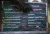 Табличка с ценами за вход на территорию дендрария