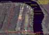 Схема расположения капстроений и заборов на "даче Ремезкова" в Динском районе