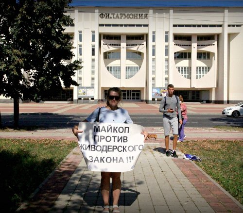 Зоозащитные пикеты в Майкопе
